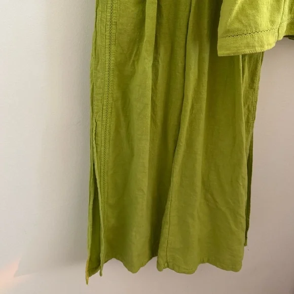 Green Women's Breezy Wide Leg Pants - Picture 5 of 5